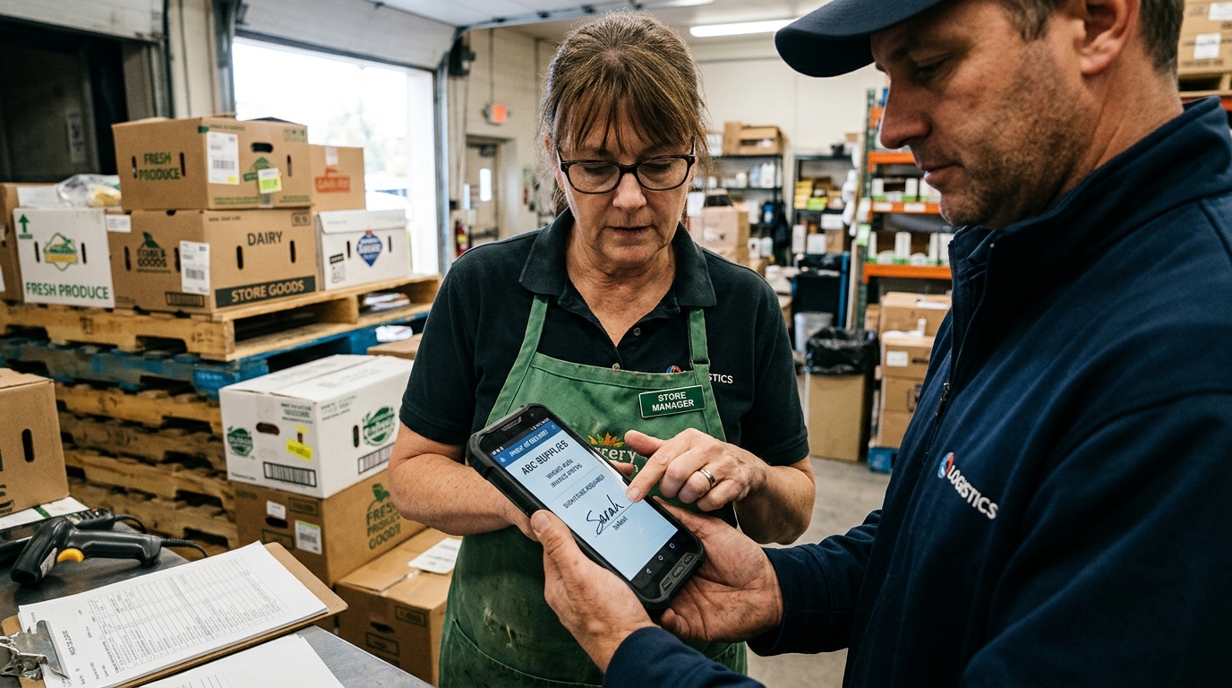 Receiving Dock Audit & Digital Sign-Off
